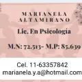 Licenciada Marianela Altamirano (psicologa)